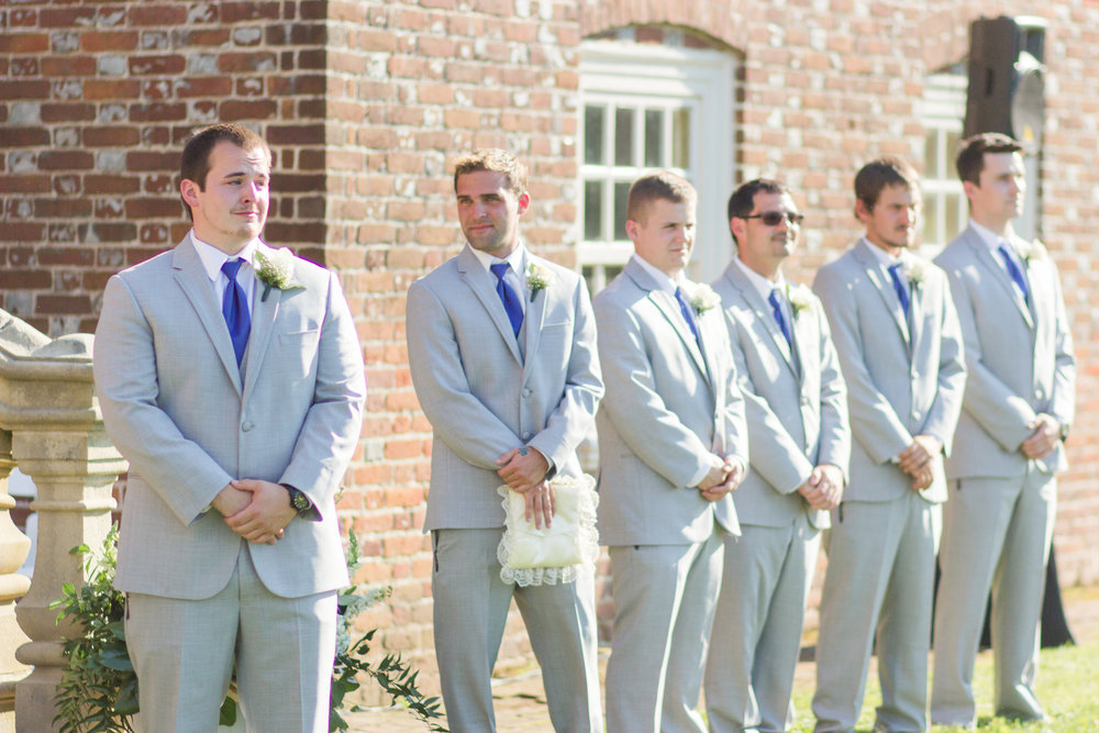  Kolton had everybody choking up when he first saw his bride to be walking down the aisle. His face says it all. 