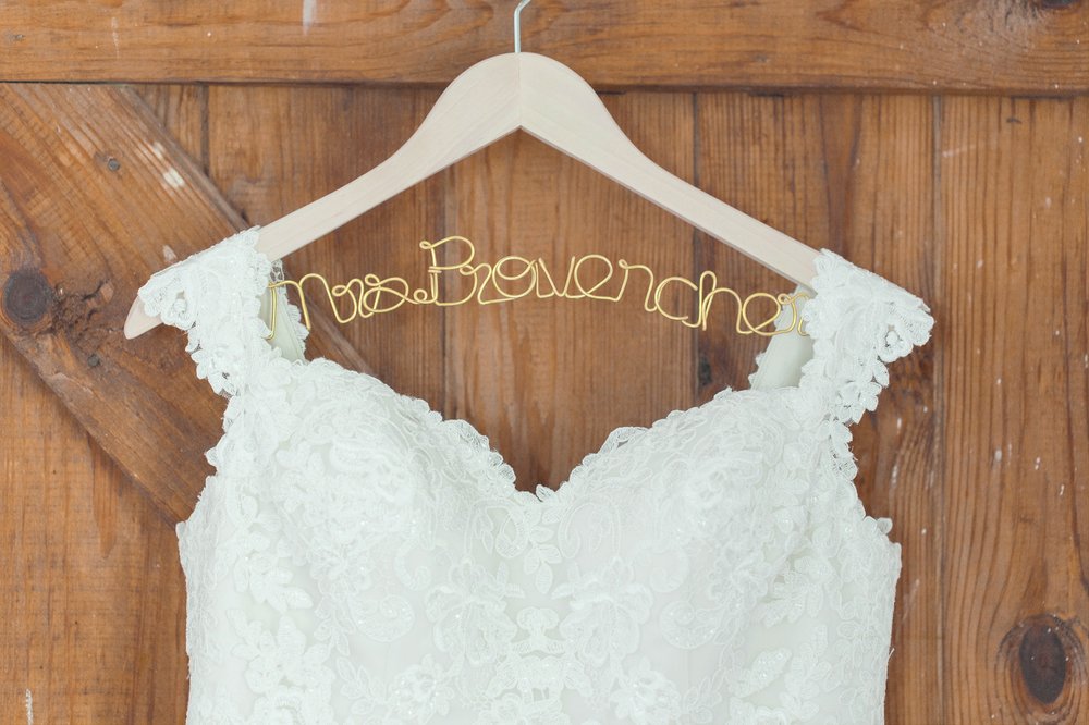  customized wedding dress hanger 